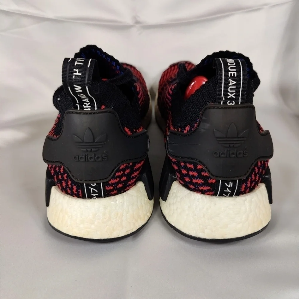 Adidas NMD_R1 STLT PrimeKnit Red Black Sneakers Athletic Men's Shoes Men Size 13
